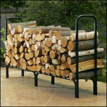 firewood storage off the ground